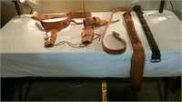 Leather belts and holsters