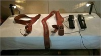 Miscellaneous leather belts and holsters