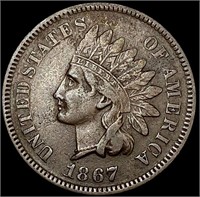 1867 Indian Head Cent ABOUT UNCIRCULATED