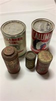 Vintage baking powder tins