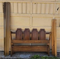 Mid-century Modern Walnut Bed Frame