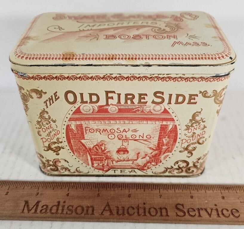 Old Fire Side Tea Tin
