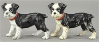 PAIR OF HUBLEY BOSTON TERRIOR PUP BOOKENDS