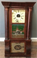 ANTIQUE NEW HAVEN 8 DAY CLOCK W KEY
