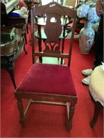 Antique Walnut dining chair 38"h