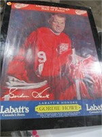 Hall Of Fame Gordie Howe Poster Framed