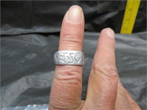 Vintage WWII Trench Art Ring Size 7