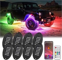 8-Pack LED Rock Lights