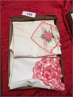 (2) Hand Crocheted Vintage Pillowcase Sets