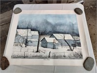 Signed Numbered "Indiana Winter" Print