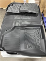 VEHICLE FLOOR MATS BLACK UNKNOWN MAKE AND MODEL