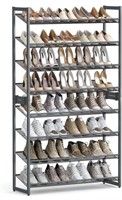 SONGMICS BLACK SHOE RACK 8 TIER SHOE ORGANIZER