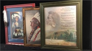 Native American Art - 3 Pieces