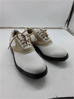 Footjoy white and tan golf shoes
