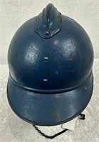 WWI & WWII French Adrian Blue Steel Helmet