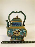 Vintage Chinese Turquoise Cloisonne enamel bronze