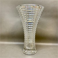 Ralph Lauren Lead Crystal Vase ‘Crosby’ Pattern