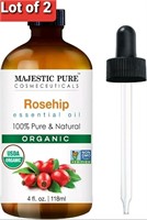 New Lot of 2, Majestic Pure Organic Rosehip Oil, U