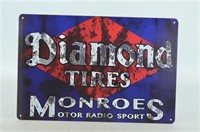Diamond Tires Metal Sign