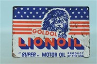 Goldol Lionoil Motor Oil Metal Sign