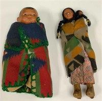 Two Skookum Native American-Themed Dolls