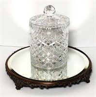 Crystal Biscuit Jar