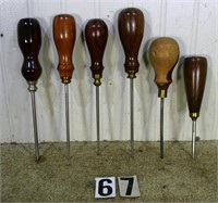 4 – Assorted marking awls w/ fine turned exotic