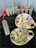 Luncheon Plates And Popsicle Molds