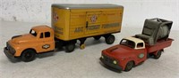 lot of 2 Japan Tin Toy Trucks