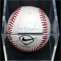 Signed Carl Ripken Jr Baseball - No COA