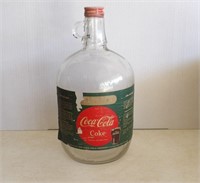 Coca-Cola Coke Gallon Glass Jug with Paper Label