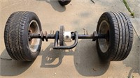 Rear Trike Axle with wheels