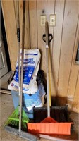 Shovels, Brooms, oil absorbant