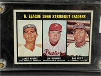1967 Sandy Koufax NL Strikeout Leaders #238