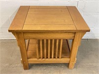 Craftsman Style Wooden End Table