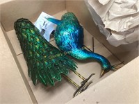 Chisheen Solar Peacock Statue Garden Decor