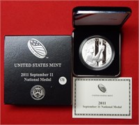 2011 September 11 National Medal Silver Proof