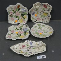 Blue Ridge Pottery Leaf & Shell Serving Dishes