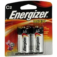 $7  Energizer MAX C Alkaline Batteries, 2-Pack
