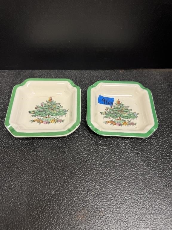 Spode Christmas Tree Ashtrays