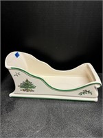 Spode Christmas Tree Sled Centerpiece