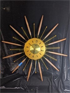 Lux 8 Day Sunburst Clock