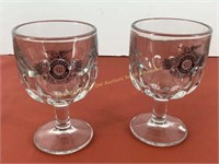 * (2) Rare Andeker goblets