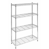 N6222  Ktaxon 4-Tire Steel Rack Metal Shelf