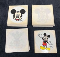 4 Stacks Of Disney Mickey Mouse Stickers