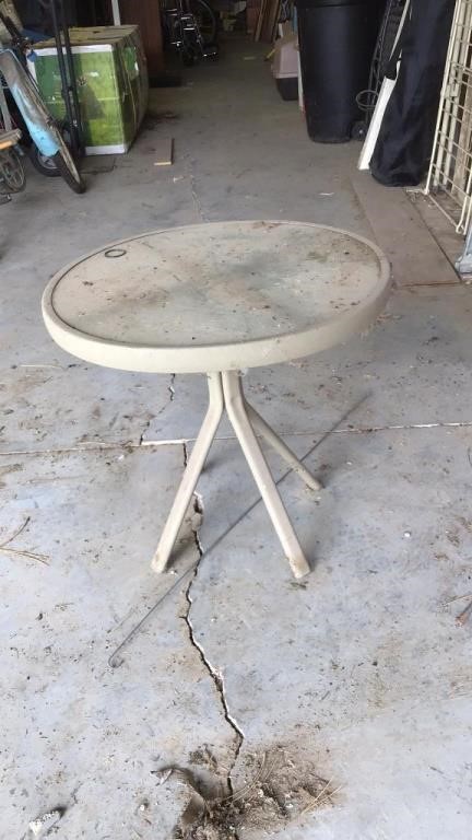 Small outdoor side table