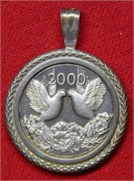 2000 Millenium Silver Commemorative on Bezel