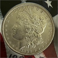 1898-P Morgan Silver Dollar MS64 Collectible COIN