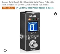 Donner Tuner Pedal, Dt-1 Chromatic Guitar Tuner