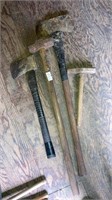 Sledge & axes 4 pcs